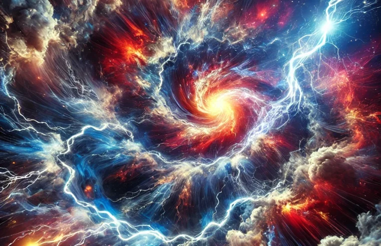 A harmonia da tempestade cósmica